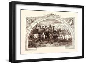 Review at Chobham by Queen Victoria-null-Framed Giclee Print