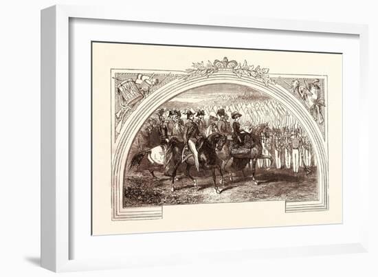 Review at Chobham by Queen Victoria-null-Framed Giclee Print