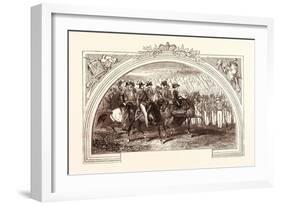 Review at Chobham by Queen Victoria-null-Framed Giclee Print