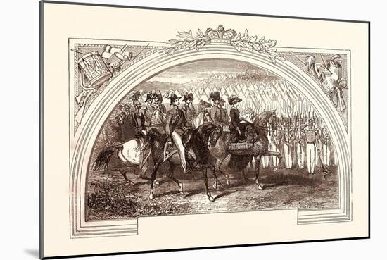 Review at Chobham by Queen Victoria-null-Mounted Giclee Print