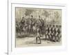 Review at Madrid before the Prince of Wales and the King of Spain, the Guardia Civile Marching Past-Arthur Hopkins-Framed Giclee Print