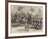 Review at Madrid before the Prince of Wales and the King of Spain, the Guardia Civile Marching Past-Arthur Hopkins-Framed Giclee Print