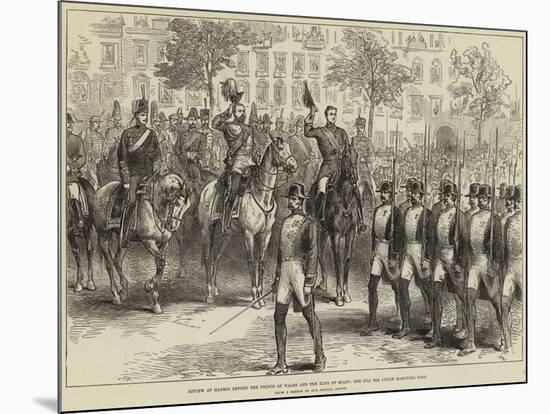 Review at Madrid before the Prince of Wales and the King of Spain, the Guardia Civile Marching Past-Arthur Hopkins-Mounted Giclee Print