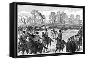 Review in Windsor Great Park of the Troops from the Ashanti War, 1900-G Durand-Framed Stretched Canvas