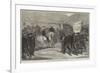 Review of Carlist Volunteers in Catalonia by Don Alfonso-Felix Regamey-Framed Giclee Print