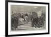 Review of Carlist Volunteers in Catalonia by Don Alfonso-Felix Regamey-Framed Giclee Print