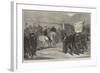 Review of Carlist Volunteers in Catalonia by Don Alfonso-Felix Regamey-Framed Giclee Print