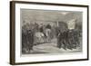 Review of Carlist Volunteers in Catalonia by Don Alfonso-Felix Regamey-Framed Giclee Print