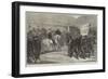 Review of Carlist Volunteers in Catalonia by Don Alfonso-Felix Regamey-Framed Giclee Print