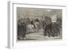 Review of Carlist Volunteers in Catalonia by Don Alfonso-Felix Regamey-Framed Giclee Print