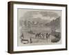 Review of Derbyshire Rifle Volunteers at Chatsworth Park-null-Framed Giclee Print