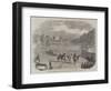 Review of Derbyshire Rifle Volunteers at Chatsworth Park-null-Framed Giclee Print