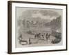 Review of Derbyshire Rifle Volunteers at Chatsworth Park-null-Framed Giclee Print