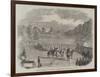 Review of Derbyshire Rifle Volunteers at Chatsworth Park-null-Framed Giclee Print