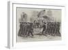 Review of Federal Troops on 4 July by President Lincoln and General Scott-null-Framed Giclee Print