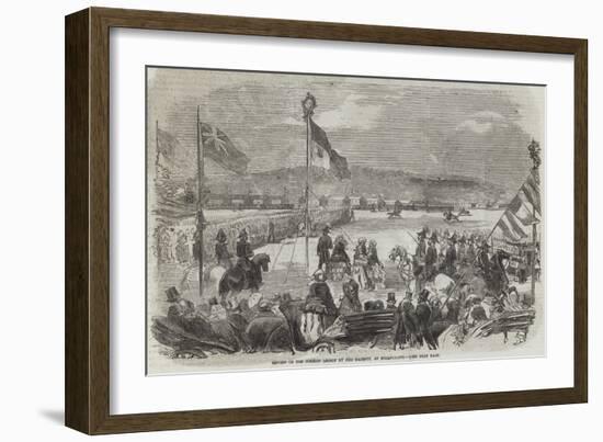 Review of Foreign Legion by Her Majesty, at Shorncliffe-null-Framed Giclee Print