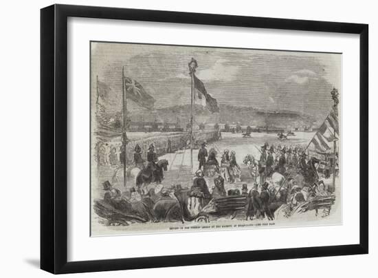 Review of Foreign Legion by Her Majesty, at Shorncliffe-null-Framed Giclee Print