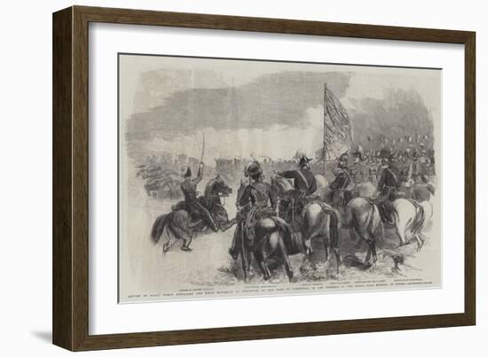 Review of Royal Horse Artillery and Field Batteries at Woolwich-Frederick John Skill-Framed Giclee Print