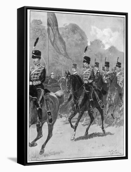 Review of the 1st Yeomanry Brigade by the Queen in Windsor Park, 1894-William Barnes Wollen-Framed Stretched Canvas