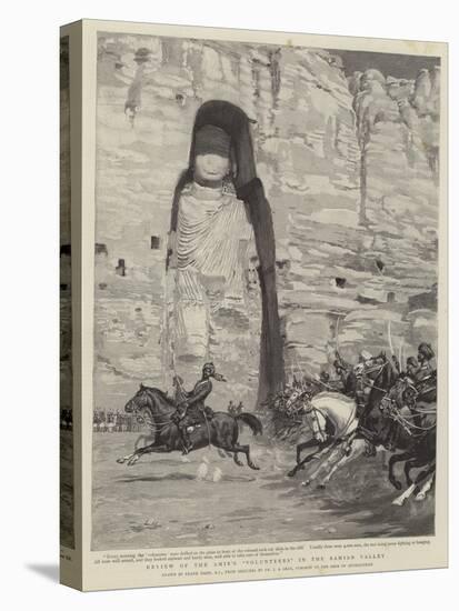 Review of the Amir's Volunteers in the Bamian Valley-Frank Dadd-Stretched Canvas