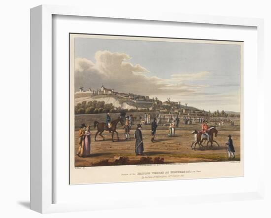 Review of the British Troops at Montmatre [Sic]-George The Elder Scharf-Framed Premium Giclee Print