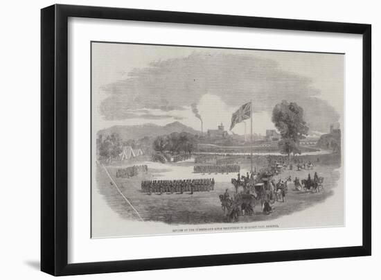 Review of the Cumberland Rifle Volunteers in Rickerby Park, Carlisle-null-Framed Giclee Print