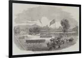 Review of the Cumberland Rifle Volunteers in Rickerby Park, Carlisle-null-Framed Giclee Print