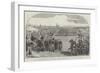 Review of the Division under Prince Napoleon before the Sultan, at Scutari, Zouaves Defiling-null-Framed Giclee Print