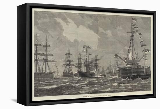 Review of the Fleet at Spithead by the Queen-null-Framed Stretched Canvas