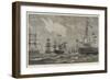 Review of the Fleet at Spithead by the Queen-null-Framed Giclee Print