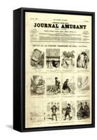 Review of the Fourth Quarter of 1856, from the 'Journal Amusant', 17 January 1857-null-Framed Stretched Canvas