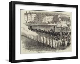 Review of the Honourable Artillery Company, on Her Majesty's Birthday-null-Framed Giclee Print