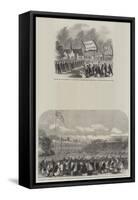 Review of the Lancashire Rifle Volunteers in Knowsley Park-null-Framed Stretched Canvas