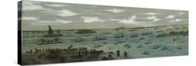 Review of the United States Fleet in New York Harbour with the Statue of Liberty, 1893-Andrew Meyer-Stretched Canvas