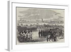 Review of the Volunteer Corps of Kent, by the Lord Lieutenant of the County, on Chatham Lines-null-Framed Giclee Print