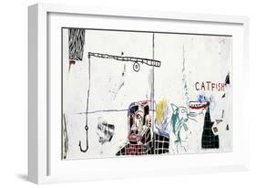 Revised Undiscovered Genius of the Mississippi Delta-Jean-Michel Basquiat-Framed Giclee Print