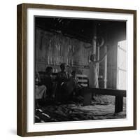 Revival meeting in a California garage, 1938-Dorothea Lange-Framed Giclee Print