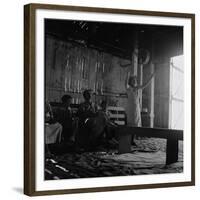 Revival meeting in a California garage, 1938-Dorothea Lange-Framed Giclee Print