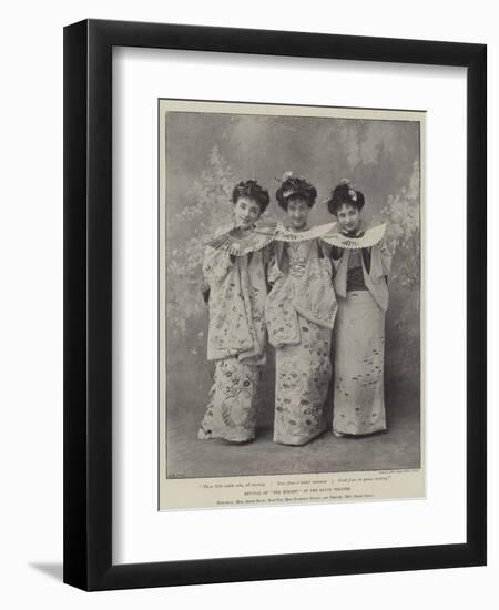 Revival of The Mikado at the Savoy Theatre-null-Framed Giclee Print