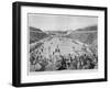 Revival of the Olympic Games in Athens: Loues Winning the Race from Marathon, 10th April 1896-null-Framed Giclee Print