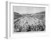 Revival of the Olympic Games in Athens: Loues Winning the Race from Marathon, 10th April 1896-null-Framed Giclee Print