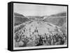 Revival of the Olympic Games in Athens: Loues Winning the Race from Marathon, 10th April 1896-null-Framed Stretched Canvas