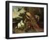 Revolt in the Poultry Coup-Melchior de Hondecoeter-Framed Giclee Print