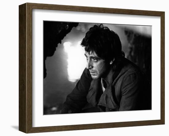 REVOLUTION by HUGHHUDSON with Al Pacino, 1985 (b/w photo)-null-Framed Photo