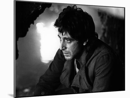 REVOLUTION by HUGHHUDSON with Al Pacino, 1985 (b/w photo)-null-Mounted Photo