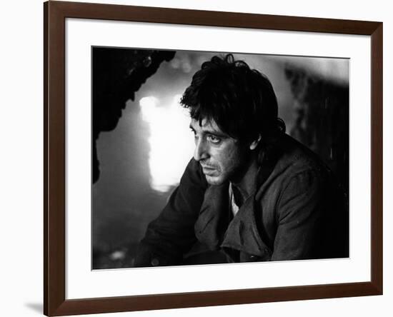 REVOLUTION by HUGHHUDSON with Al Pacino, 1985 (b/w photo)-null-Framed Photo