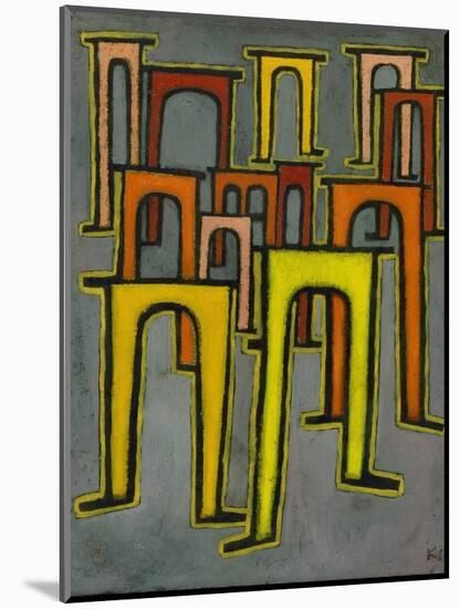 Revolution of the Viaduct, 1937-Paul Klee-Mounted Giclee Print