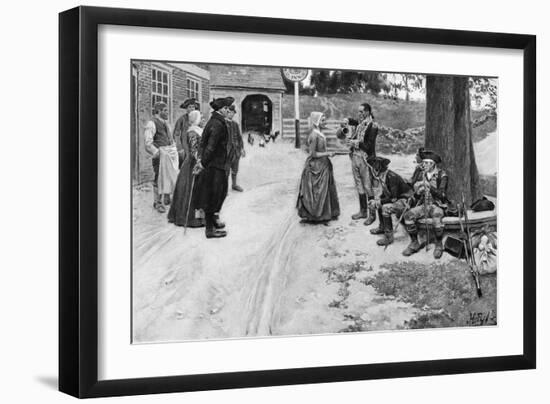 Revolution: Soldiers-Howard Pyle-Framed Giclee Print