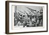 Revolutionaries Armed with Rifles, Russian Revolution, October 1917-null-Framed Giclee Print