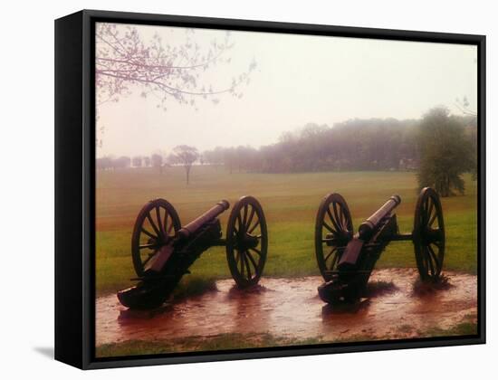 Revolutionary Cannons at Valley Forge-Henry Groskinsky-Framed Stretched Canvas